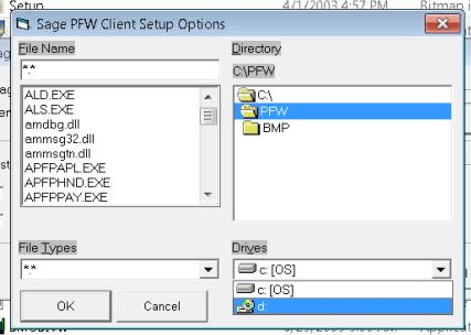 SagePFW Client Setup Windows 7