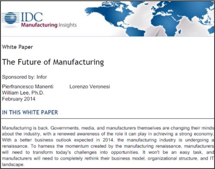 Future of Manufacturing Whitepaper