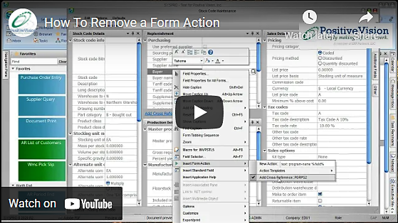 How to Remove a Form Action IMAGE