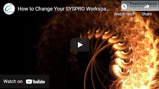 SYSPRO How to Change Your SYSPRO Workspace Backdrop
